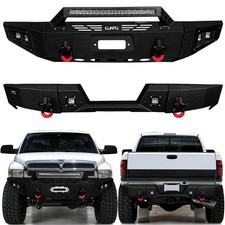 Vijay For 1994-2002 Dodge Ram 1500 2500 3500 Frontrear Bumper With Led Lights Vijay For 1994-2002 Dodge Ram 1500 2500 3500 Frontrear Bumper With Led Lights