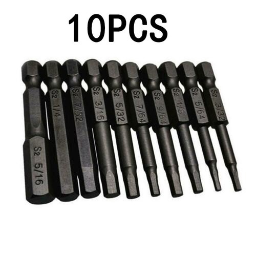 Screwdrivers Hex Magnetic Heads Wrench Drill Bits 1 4 Shank Steel Tool - Picture 4 of 12