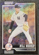 2026 TOPPS SERIES 1 WILL WARREN (NEW YORK YANKESS) BLACK FOIL /10 NM/MT