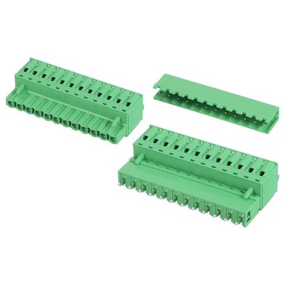 2 Set 12-Pin 5.08mm/0.2'' Pitch PCB Terminal Block Connectors Straight