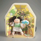 Vintage Mini Cabbage Patch Kids Pin Ups 5 Inch Doll Checkered Dress Mini Pillow