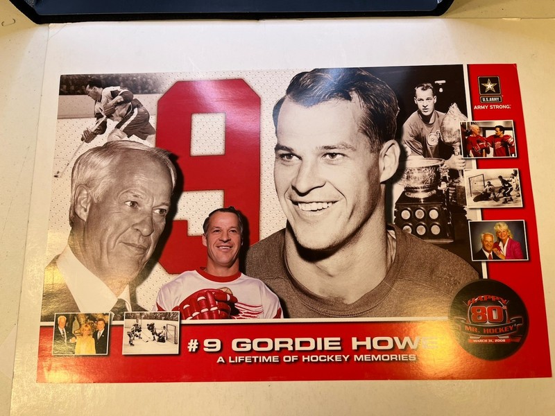 80 Year Gordie Howe Memories Poster Giveaway At Detroit Red Wings Game