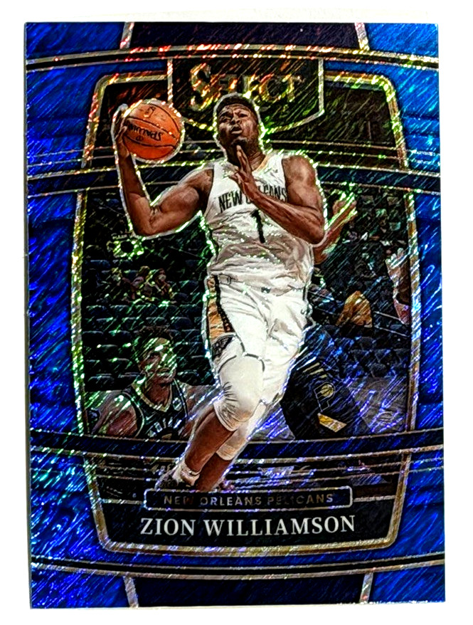 2021-22 PANINI SELECT ZION WILLIAMS CONCOURSE BLUE SHIMMER PRIZM
