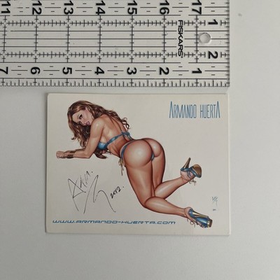 *Rare* Art Card Armando Huerta Autograph! 2012 The Dark Lord of Pin-Up