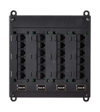 Leviton Twist and Mount Patch Panel, CAT 6 24 Port, 476TM-624, Black