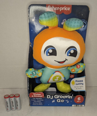 Fisher Price DJ Groovin' Go - Interactive Music Lights Learning Toy **READ**