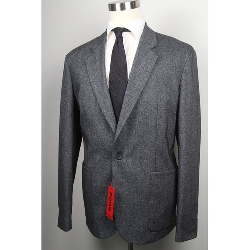 Hugo by Hugo Boss Mens 2-pc suit Gray Modern-Fit Patch Pocket Jacket Size 36R - Picture 6 of 23
