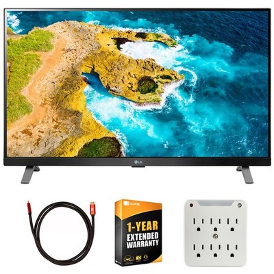 LG 27'' Class LED Full HD Smart TV with webOS + Accessories + Warranty Bundle
