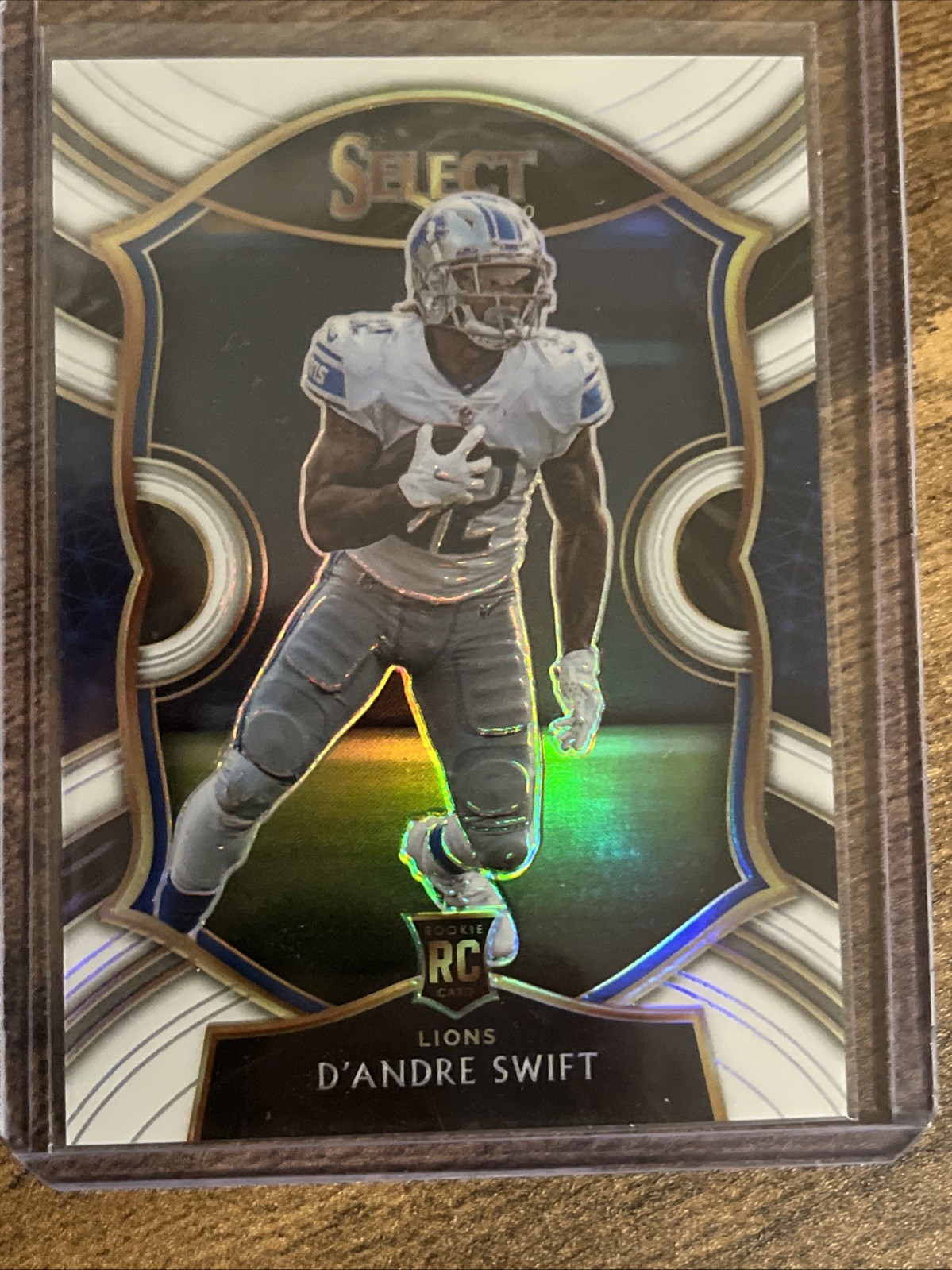 2020 Panini Select - Concourse D'Andre Swift #51 White Prizm /35 (RC)