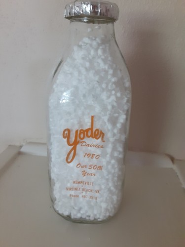 Vintage. YODER DAIRES 1QT. FLASCHE 50 JAHRE JUBILÄUMSFLASCHE MIT GRAPEFRUITVERSCHLUSS (SELTEN) - Bild 1 von 9