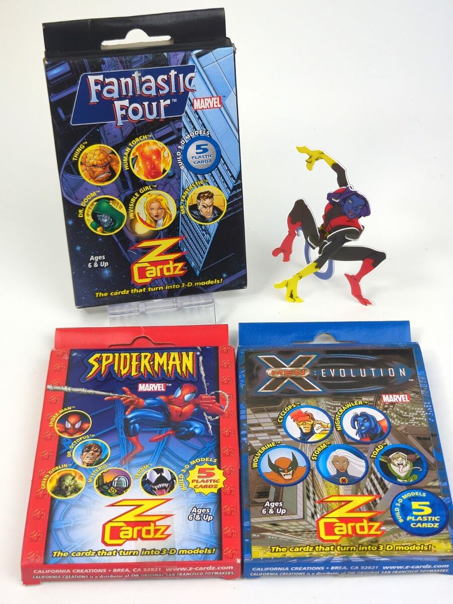 Marvel Z Cardz: X-Men, Spider-Man, + Fantastic Four - 5 Marvel Z Cardz: X-Men, Spider-Man, + Fantastic Four - 5