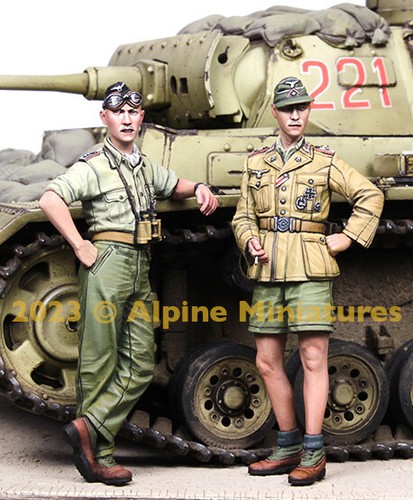 ALPINE MINIATURES, 35311 , German DAK Panzer Crew (2 figures set), SCALE 1:35 - Picture 4 of 9