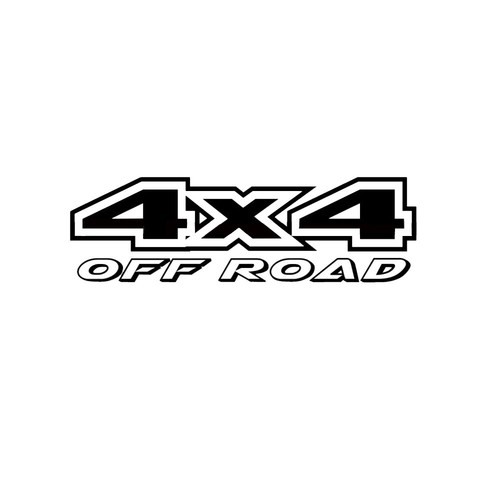 1Pc Black 4X4 Off Road Truck Bed Vinyl Stickers For Chevrolet Silverado 1500 Etc - Picture 3 of 11