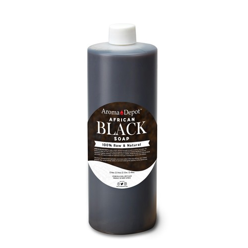 Raw African Black Soap Liquid Soap Natural Pure Bath Hair Face Wash Wholesale - Picture 37 of 47
