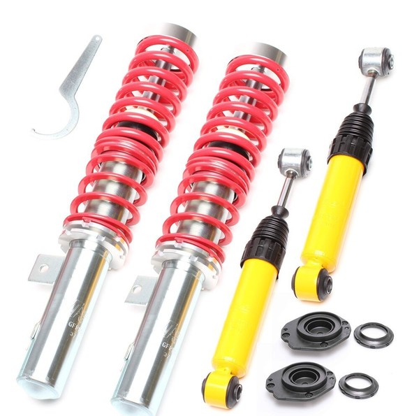 TA Technix Gewindefahrwerk + 2 Domlager Vorne Citroen Zx, Xsara, Peugeot 306-image