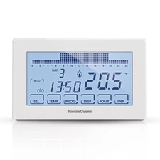 Fantini Cosmi CH180 Weekly Touchscreen Thermostat, Battery Operated