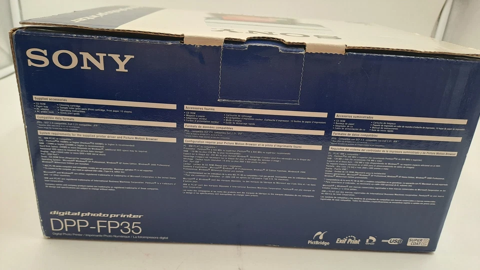 Sony DPP-FP35 Digital Photo Printer With PictBridge USB Connectivit T2750 JSB - Image 2 of 4