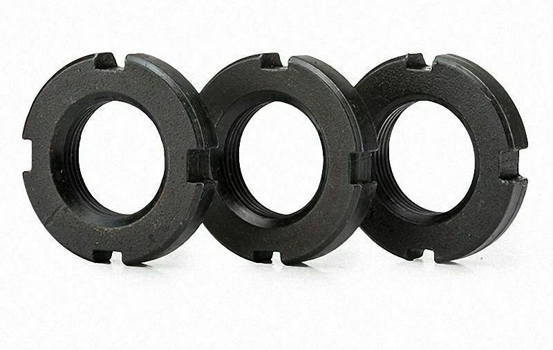 M10 - M27 Feingewinde Rund Kontermutter Nutmutter Sicherungsmutter Sicherungsmutter wählbar - Bild 3 von 4