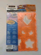 Fiskars Shape Template 3 Pack Frames SQUARES SHAPES STARS 4979 New NIP