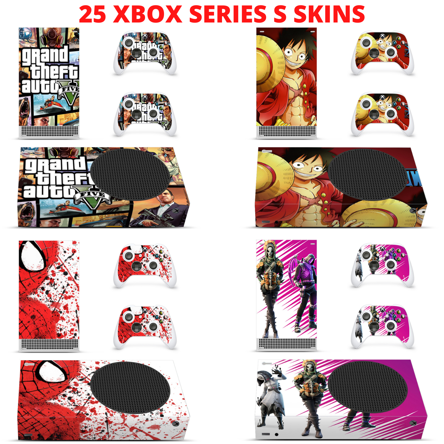 Xbox S Skin Sticker Decal Vinyl Wrap for Series S console and controllers