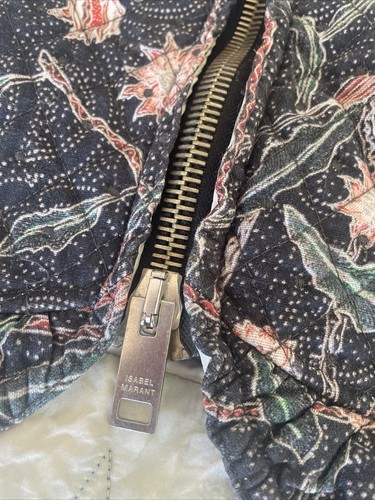 Isabel Marant Quilted Floral Mini Skirt With Front Zip Detail - Size 42 - Picture 8 of 11