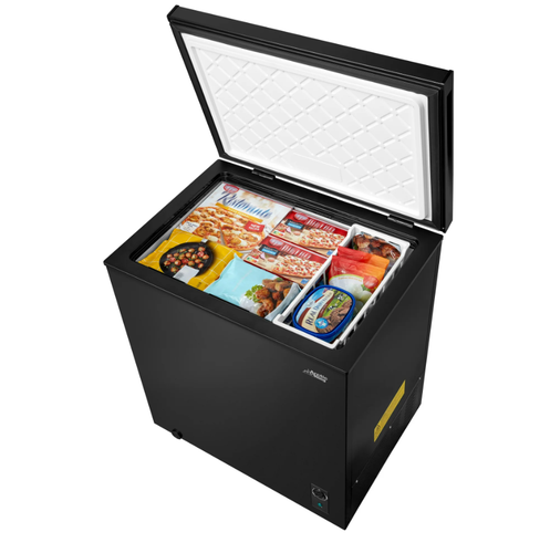 Convertible Chest Freezer Refrigerator Adjustable Legs Black 7.0 Cu ft Capacity - Picture 6 of 7