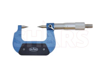 SHARS TOOL Shars 0 - 1" 30 Degree Point Micrometer 0.0001" Carbide Tipped New P}