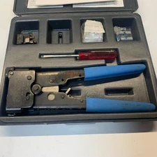 Amp Crimper Terminating Tool Kit For Crimping Network and Phone Lines