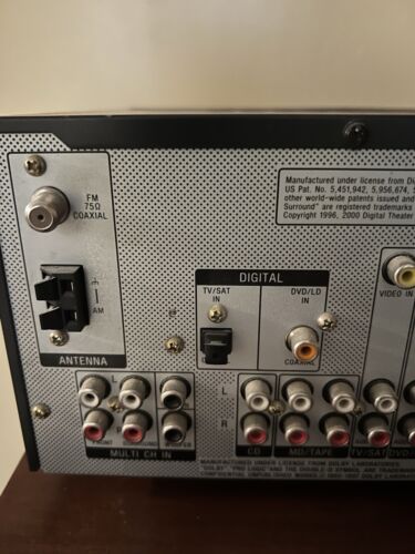 Sony STR-DE475-5.1 Channel AV For Parts Not Working Receiver AM FM Stereo System - Picture 6 of 8