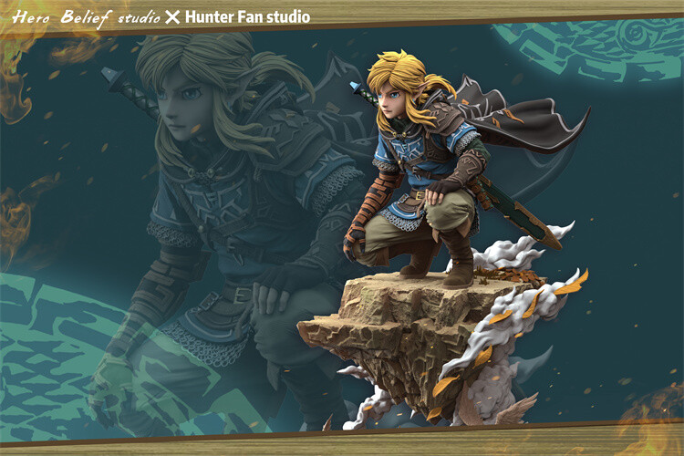 Hero belief Studio 1/6 Breath Of The Wild Link Statue hunter fan