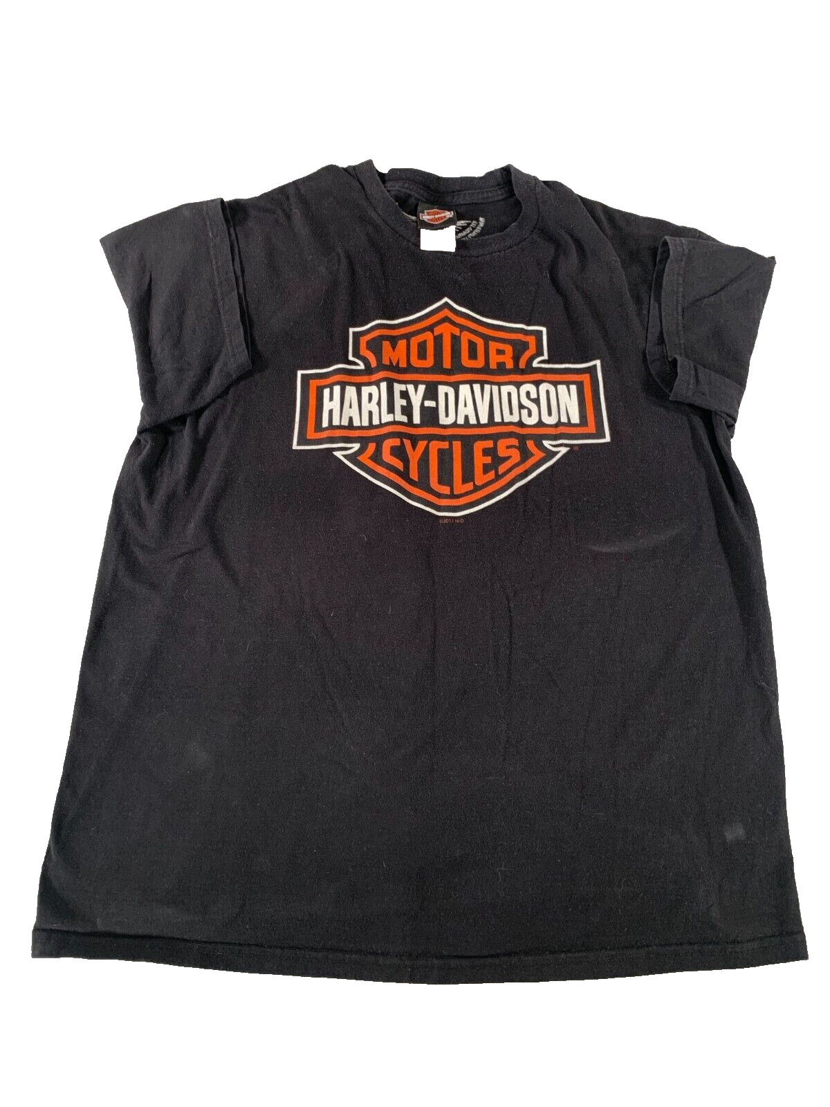Harley-Davidson Black Motorcycle Tee Laidlaws Baldwin Park XL 4170