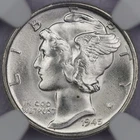 1945-S 10c Mercury Dime - NGC MS 67+