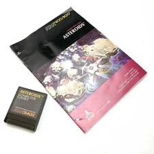 Asteroids CXL4013 Cartridge and Manual for Atari 8-bit 400/800/XL/XE UNTESTED
