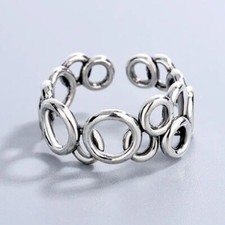 925 Silver Ring, Knot Ring, Thumb Ring, Adjustable Ring, Statement Ring, Boho