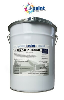 UK PAINT - Acryl Scheunenfarbe - 20L - schwarz seidenmatt 