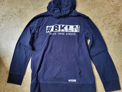 Jungen Langarmshirt von Yigga 158/164 dunkelblau mit Kaputze - Bild 1 von 2
