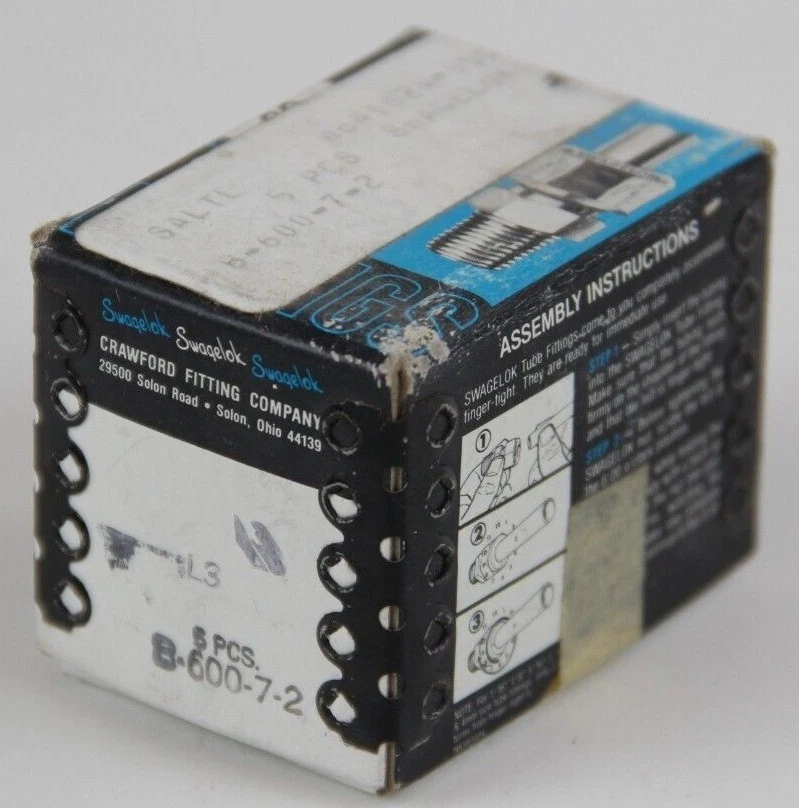 (5pk) Swagelok Brass Connector Fitting 3/8" OD Tube x 1/8" Female NPT B-600-7-2 - Image 4 of 4