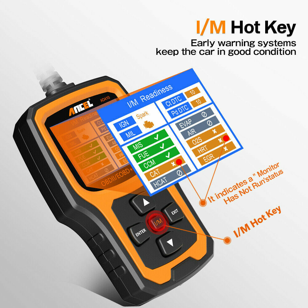 2024 ANCEL AD410 Profi KFZ OBD2 Diagnosegerät Auto Scanner Fehler Auslesegerät