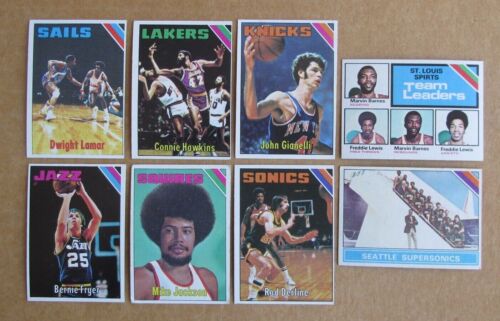 1975-76 TOPPS BASKETBALL CARD SINGLES #1-275 COMPLETE YOUR SET PICK UPDATED 4/1 - Picture 1 of 327