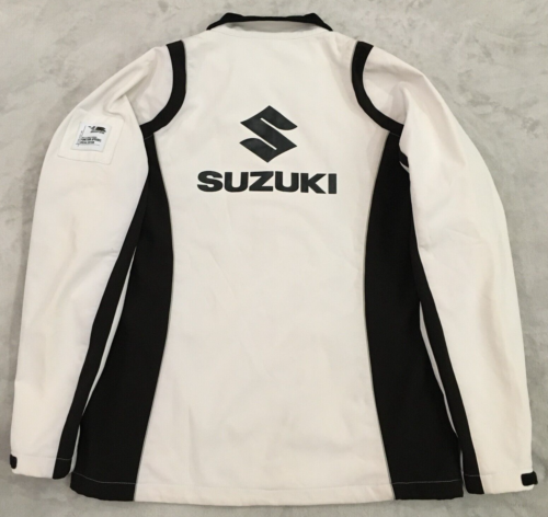 Suzuki GSX-R 25th Anniversary RARE mens White Softshell Racing Jacket size L - Picture 1 of 14