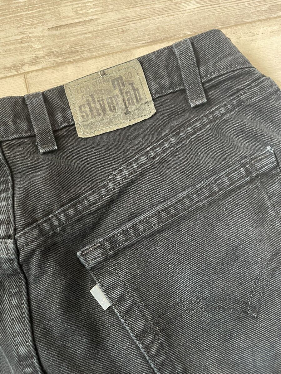 Vintage Mens Levi's Silvertab Purple Label 90's Baggy Black Vintage Mens Levi's Silvertab Purple Label 90's Baggy Black