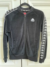 Kappa Black Zip Up Sweatshirt Size Small