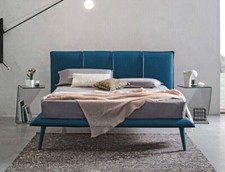 Letto imbottito Matrimoniale per rete 160x200 tessuto-velluto ITACA