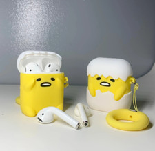 Lazy Egg AirPods Case Fits AirPods 1/2 Pro Cute Silicone Kawaii Style Cover