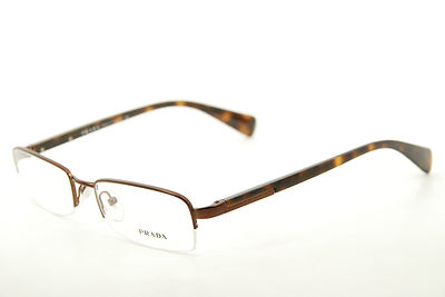 Authentic Prada VPR 57O ACD-1O1 51mm Brown Havana Frames Glasses Italy