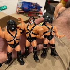 WWF Hasbro DEMOLITION AX SMASH & CRUSH + *RARE* OG MASKS Series 1 & 2 1991 GREAT