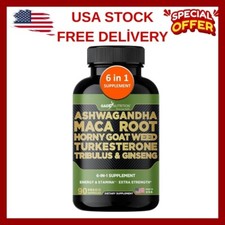 Ashwagandha - Maca Root - Horny Goat Weed - Turkesterone - Tribulus - Ginseng