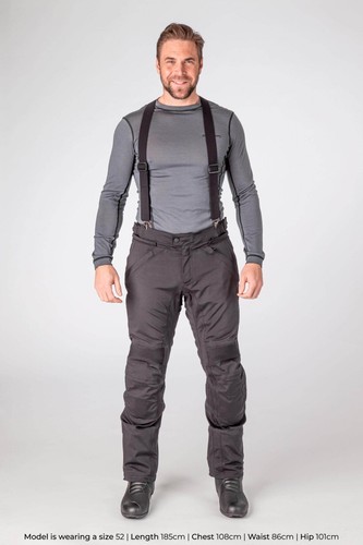 Halvarssons Laggan Laminate Waterproof Outlast Motorcycle Pant - Short - Black - Picture 3 of 5