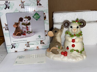 Charming Tails  Gebäude Ein Schnee Maus '' Dean Griff Weihnachten Maus Retro