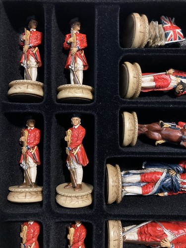 The Chessmen U.S. War Of Independence Hand Painted Chess Pieces - 第 6/6 張圖片